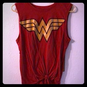 Wonder Woman Tee with Tie Waist
